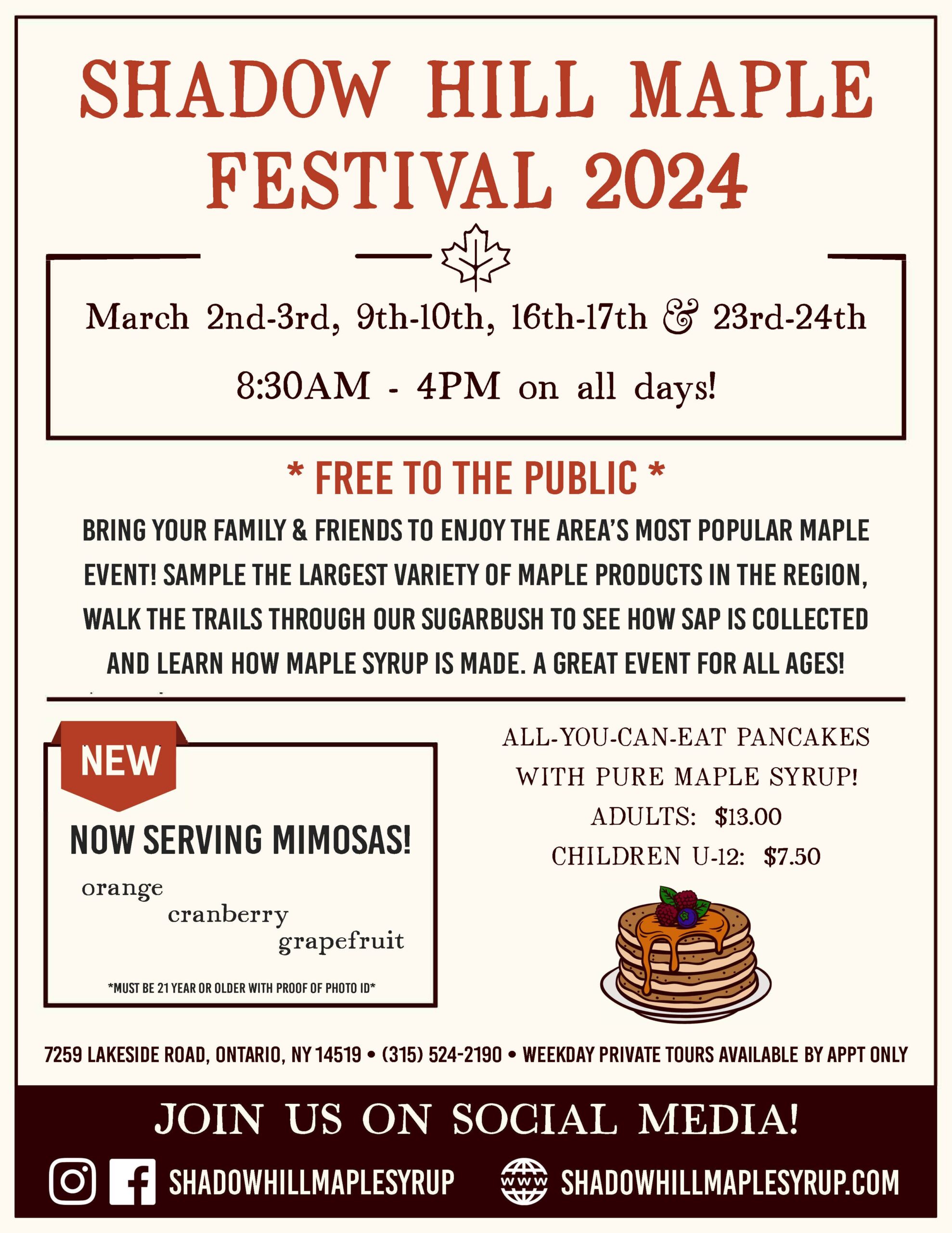 Maple Festival Flyer 2024